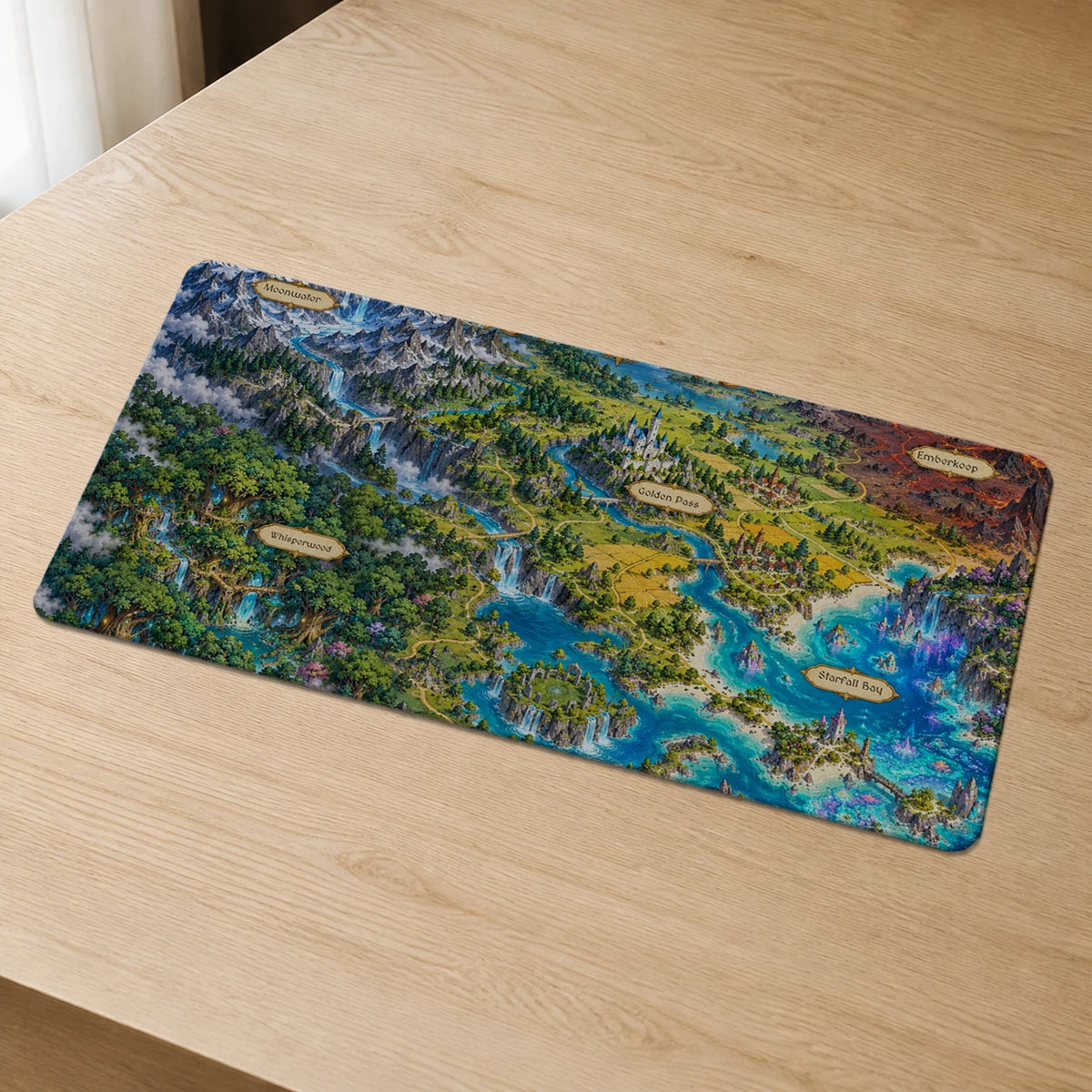 Personalized Realmkeeper Custom Map Deskmat with sample personalization
