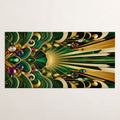 Riviera Fortune Plutus Vibe beach towel mockup view 1