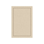 Kartela Sisal Line washable sisal-look minimal area rug in Beige, flat product view on a white background