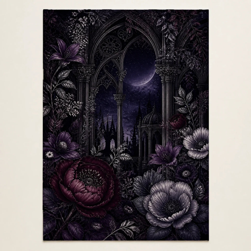 Velvet Night Nyx fleece blanket mockup view 1