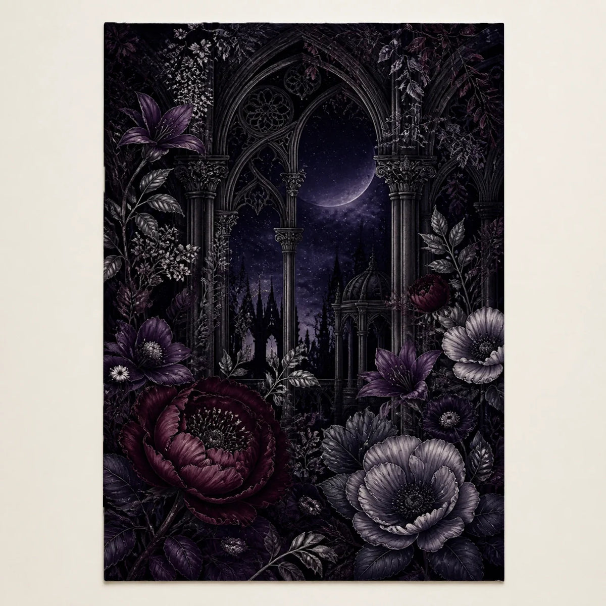 Velvet Night Nyx fleece blanket mockup view 1