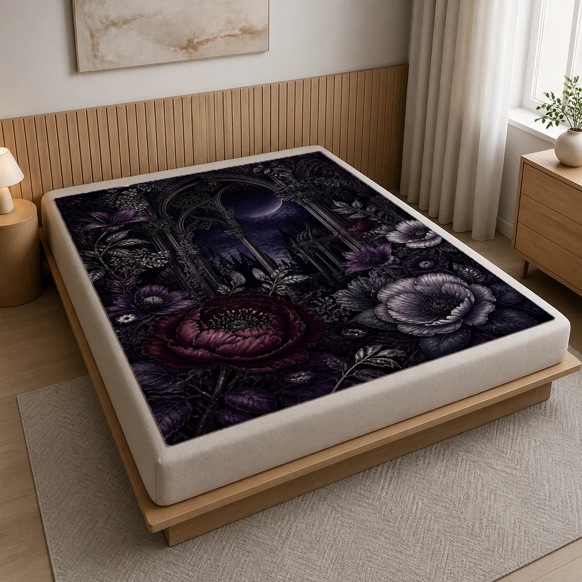 Velvet Night Nyx fleece blanket mockup view 3