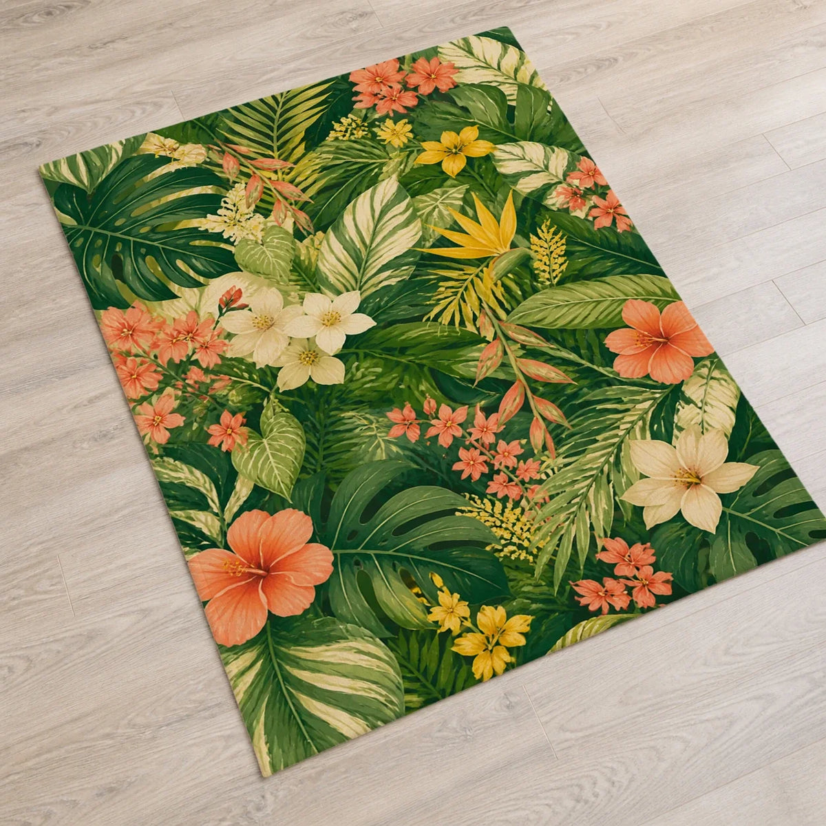 Verdant Embrace Chloris fleece blanket mockup view 2